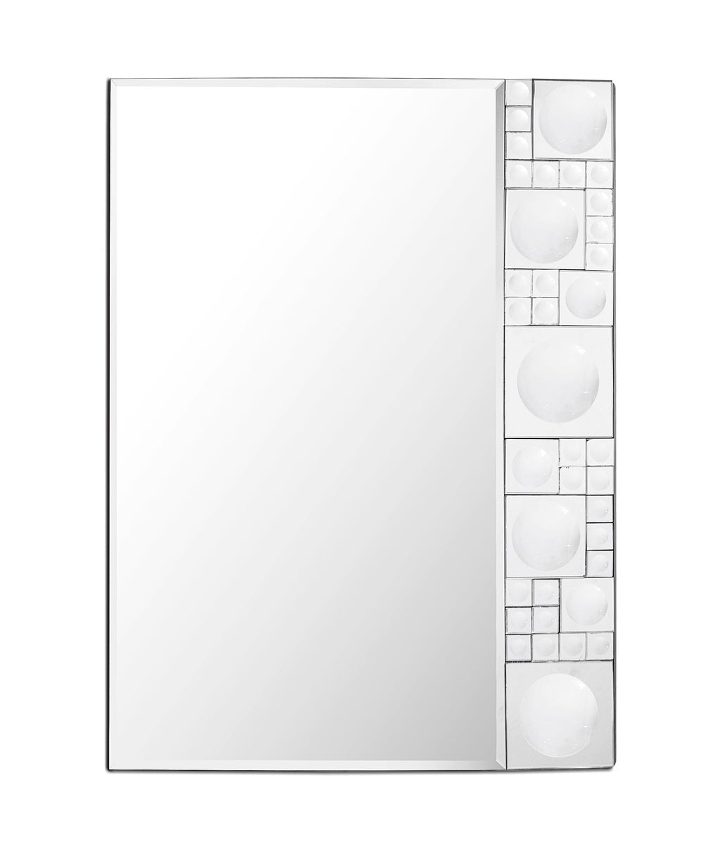  Camden Isle Bubbles Geometric Beveled Accent Mirror - Default Title - Bonton