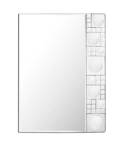Bubbles Geometric Beveled Accent Mirror