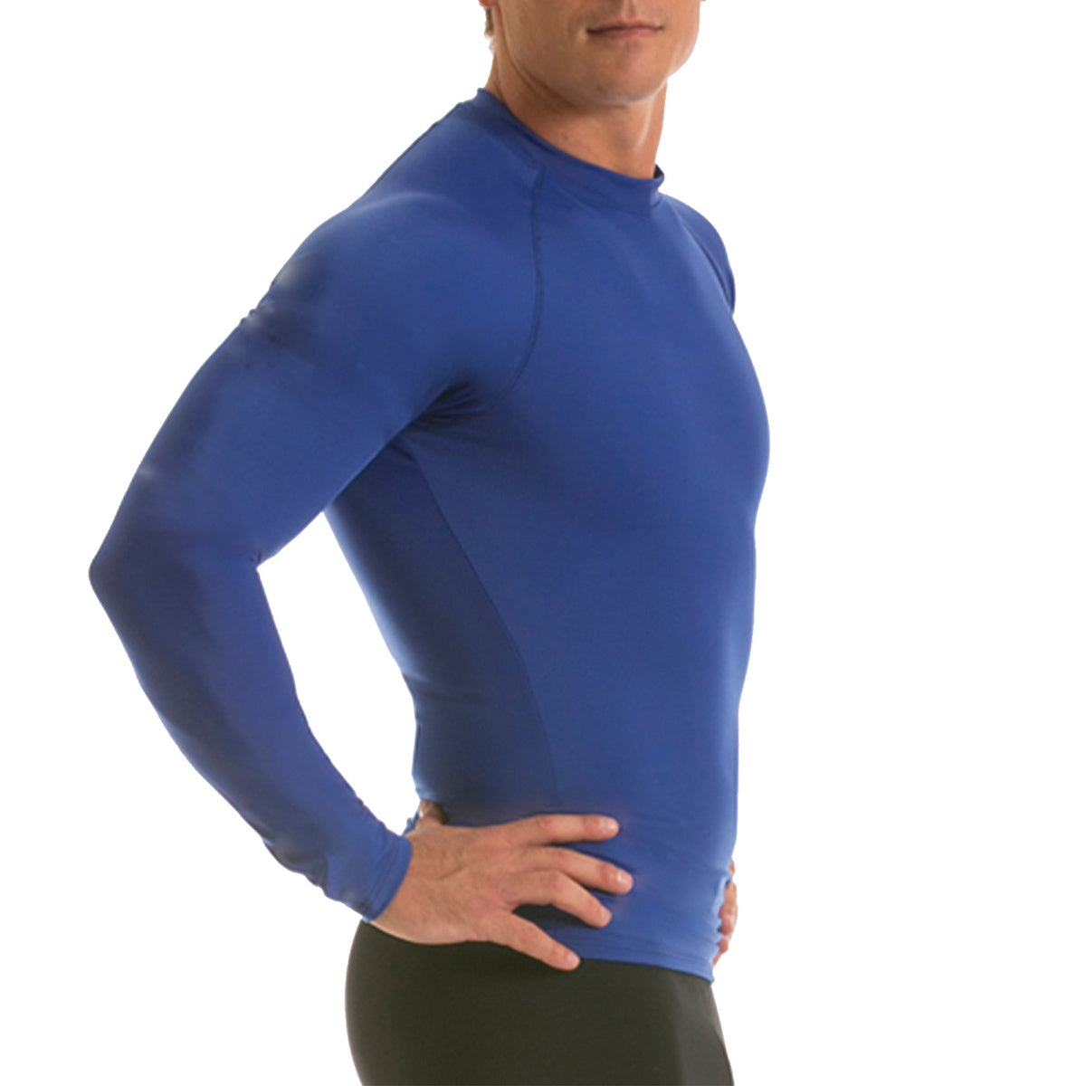  InstantFigure Insta Slim Activewear Compression Raglan Long Sleeve MA2010 - Black - Bonton