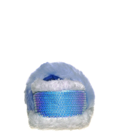 Disney Frozen Girls' Slippers - Elsa and Anna Plush Lightweight Warm Comfort Soft Aline House Shoes  Blue Purple (Sizes 5-12 Toddler)