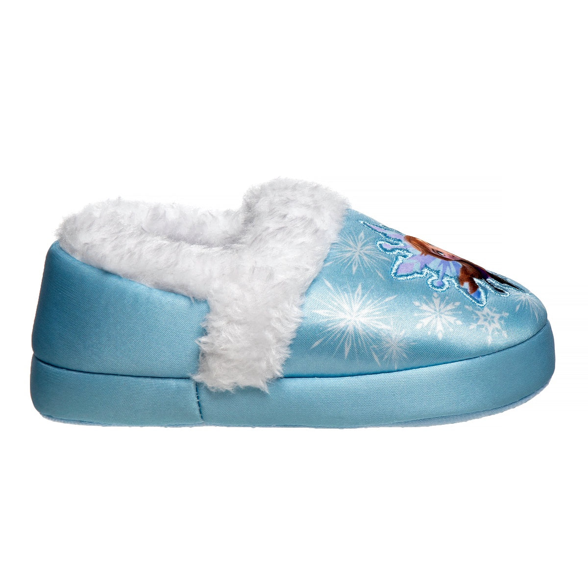  Josmo Disney Frozen Girls Slippers - Elsa and Anna Plush Lightweight Warm Comfort Soft Aline House Shoes - Purple (Sizes 5-12 Toddler) - 6-May - Bonton