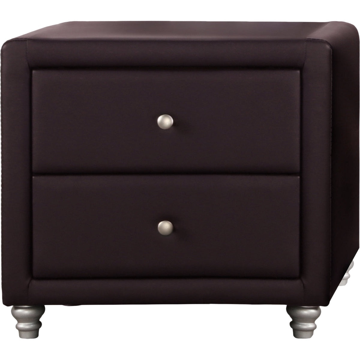 Camden Isle Upholstered Nightstand - Black - Bonton