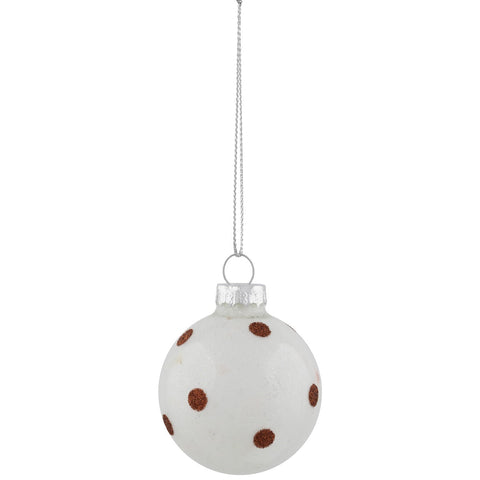 12ct Red and White Glass 3-Finish Christmas Ball Ornaments 1.75" (40mm)