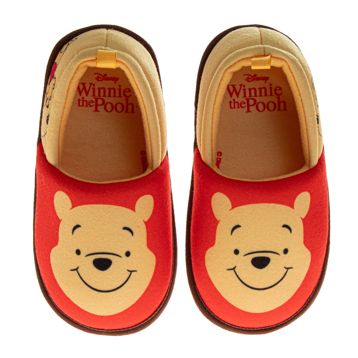  Josmo Disney Winnie the Pooh Boys/Girls Slippers  - Pooh Plush Warm Soft Aline Comfy Lightweight House Shoes (5-10 Toddler) - 3-4 - Bonton