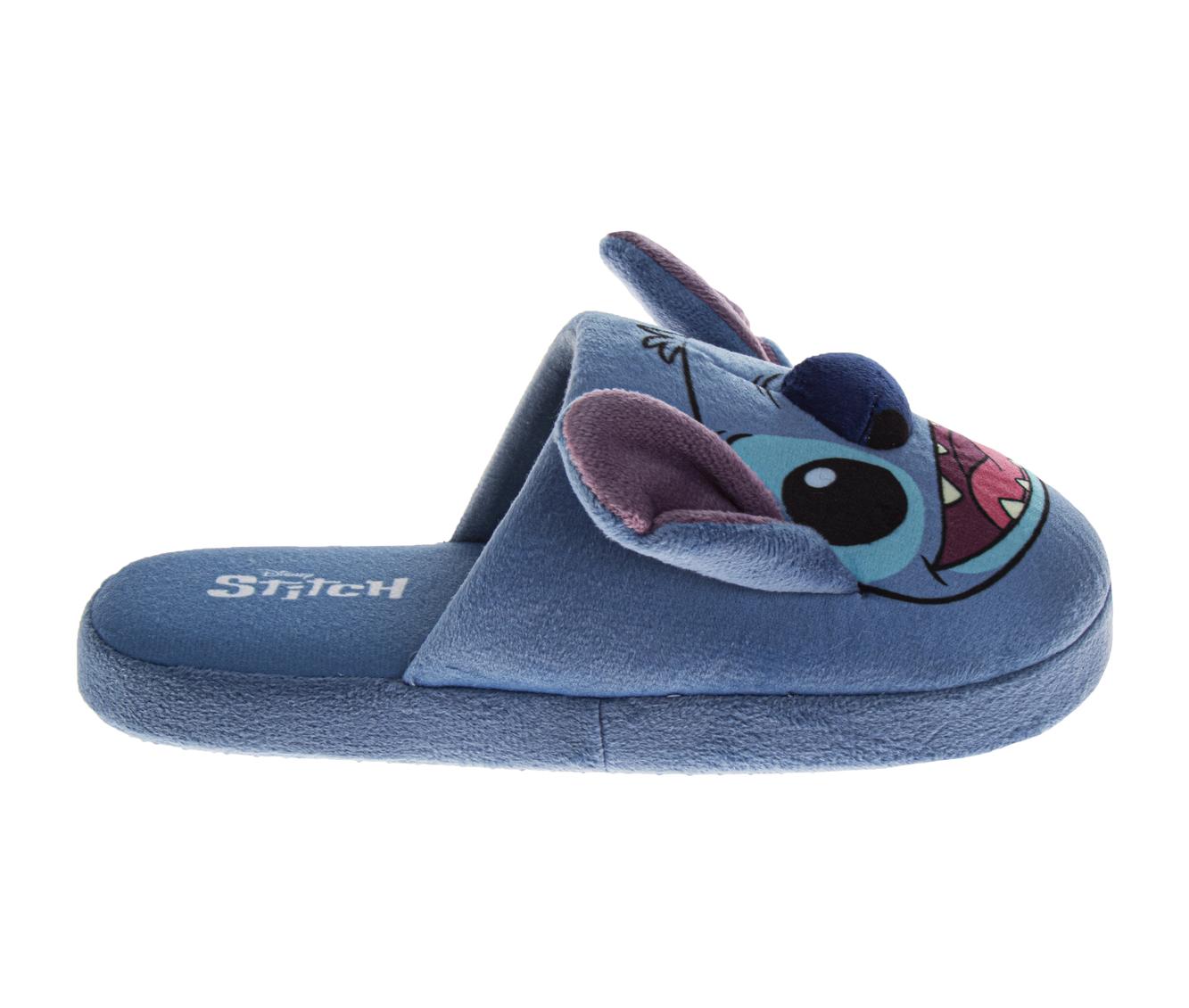  Josmo Disney Kids Lilo and Stitch Slippers for Girls' - Stitch Plush Warm Soft Aline Comfy Lightweight House Shoes (Little Kids/Big Kids/ Womens Adult) - 11-12 - Bonton
