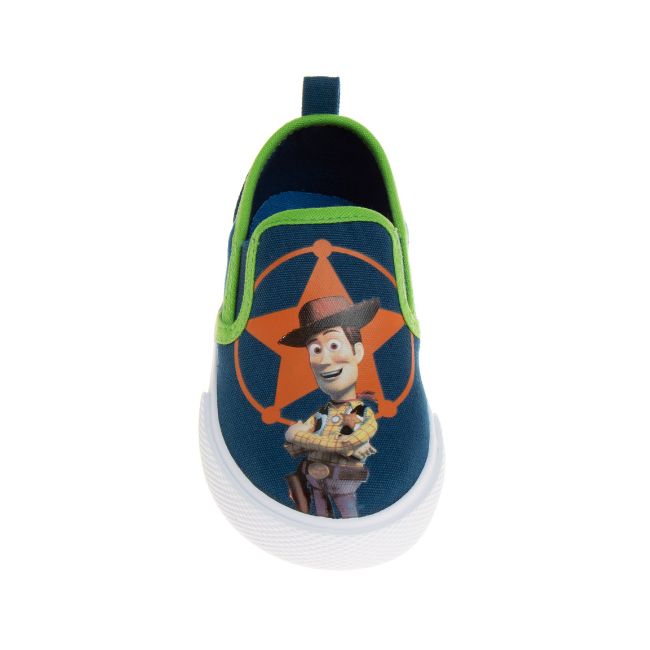  Josmo Toy Story Casual No Lace Shoes - Buzz Lightyear Sheriff Woody Low Top Canvas Slip-on Tennis Boys Sneakers (Size 5-12 Toddler) - 5 - Bonton
