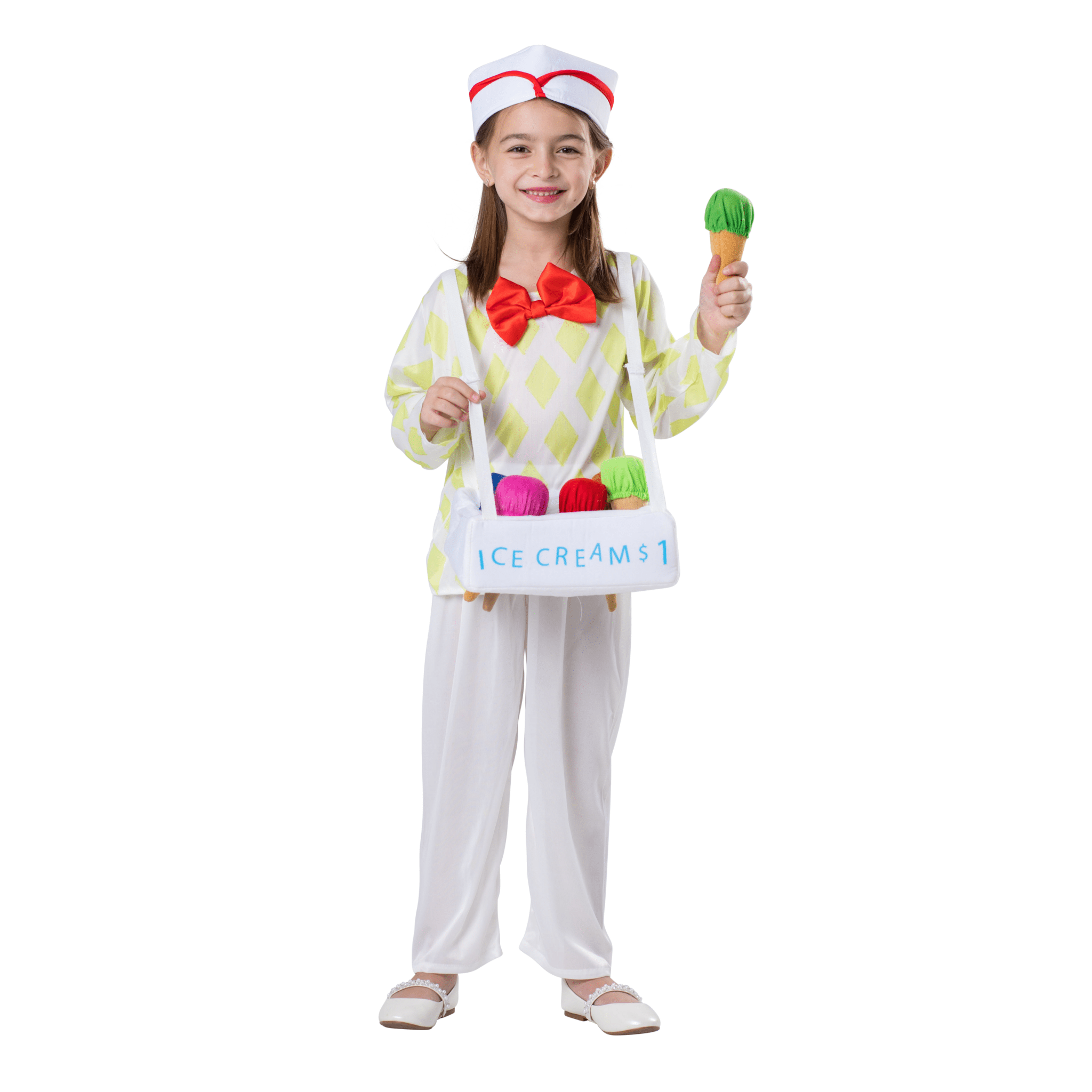  Dress Up America Ice Cream Vendor Costume - Kids by Dress Up America - Large (12-14) - Bonton