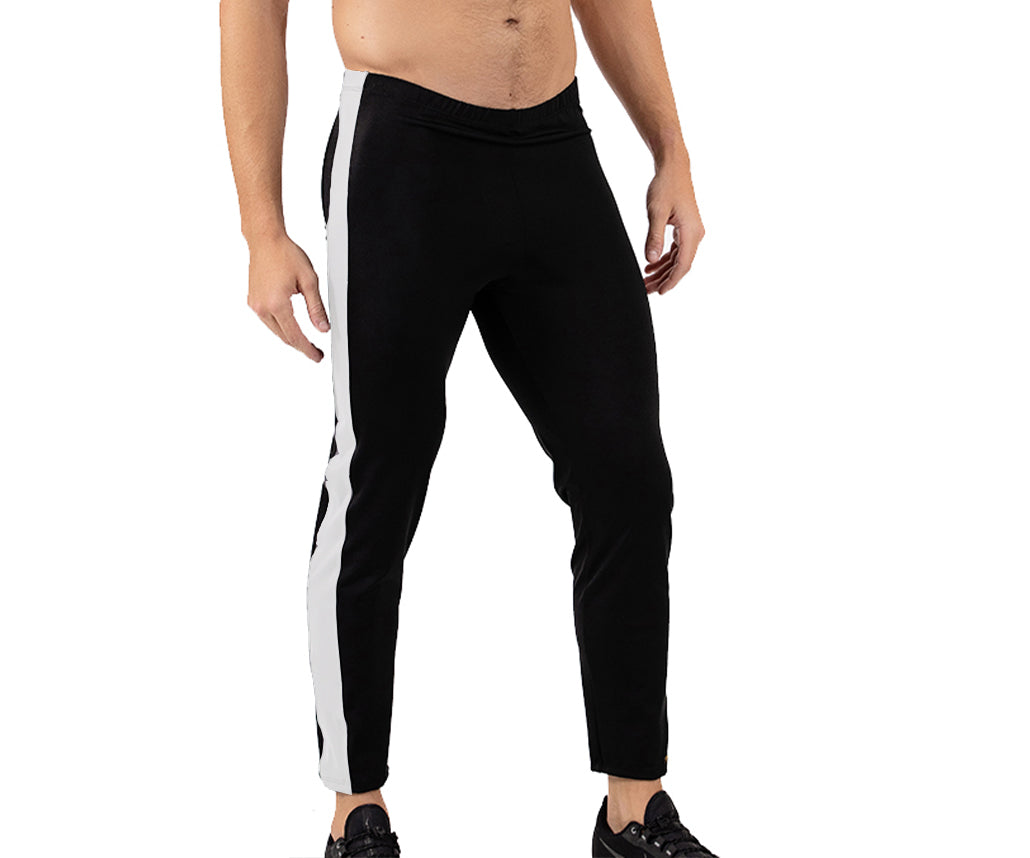  InstantFigure Insta Slim I.S.Pro USA Activewear Compression Pants MA2212 - Black/Gunmetal - Bonton