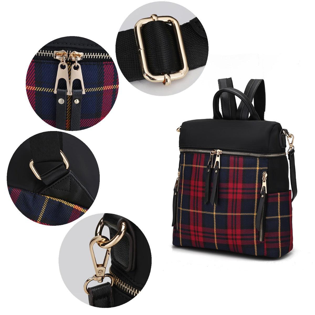  MKF Collection Nishi Backpack - Red - Bonton