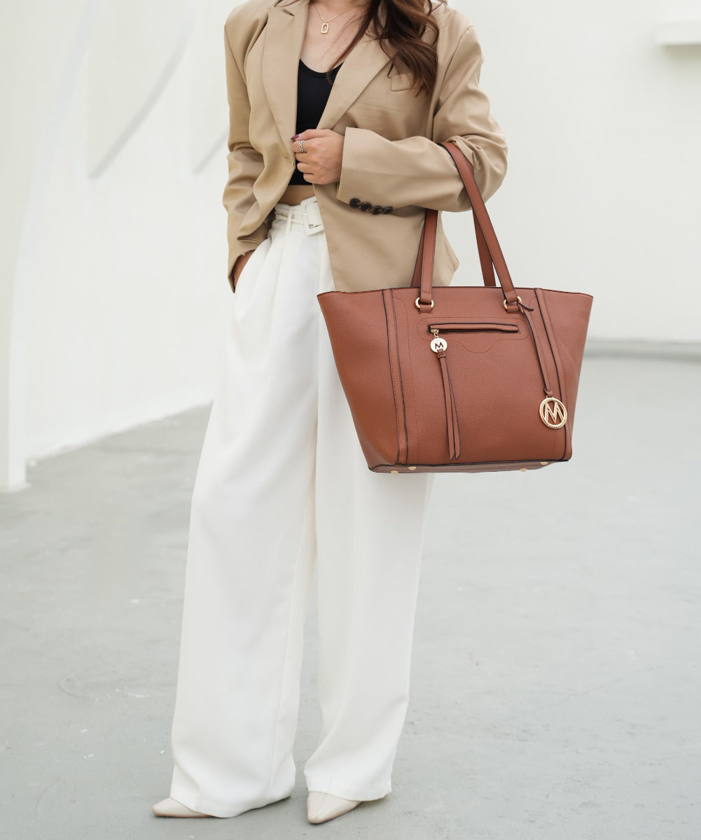  MKF Collection Alexandra Tote Bag and Wallet Set - Light Blue - Bonton