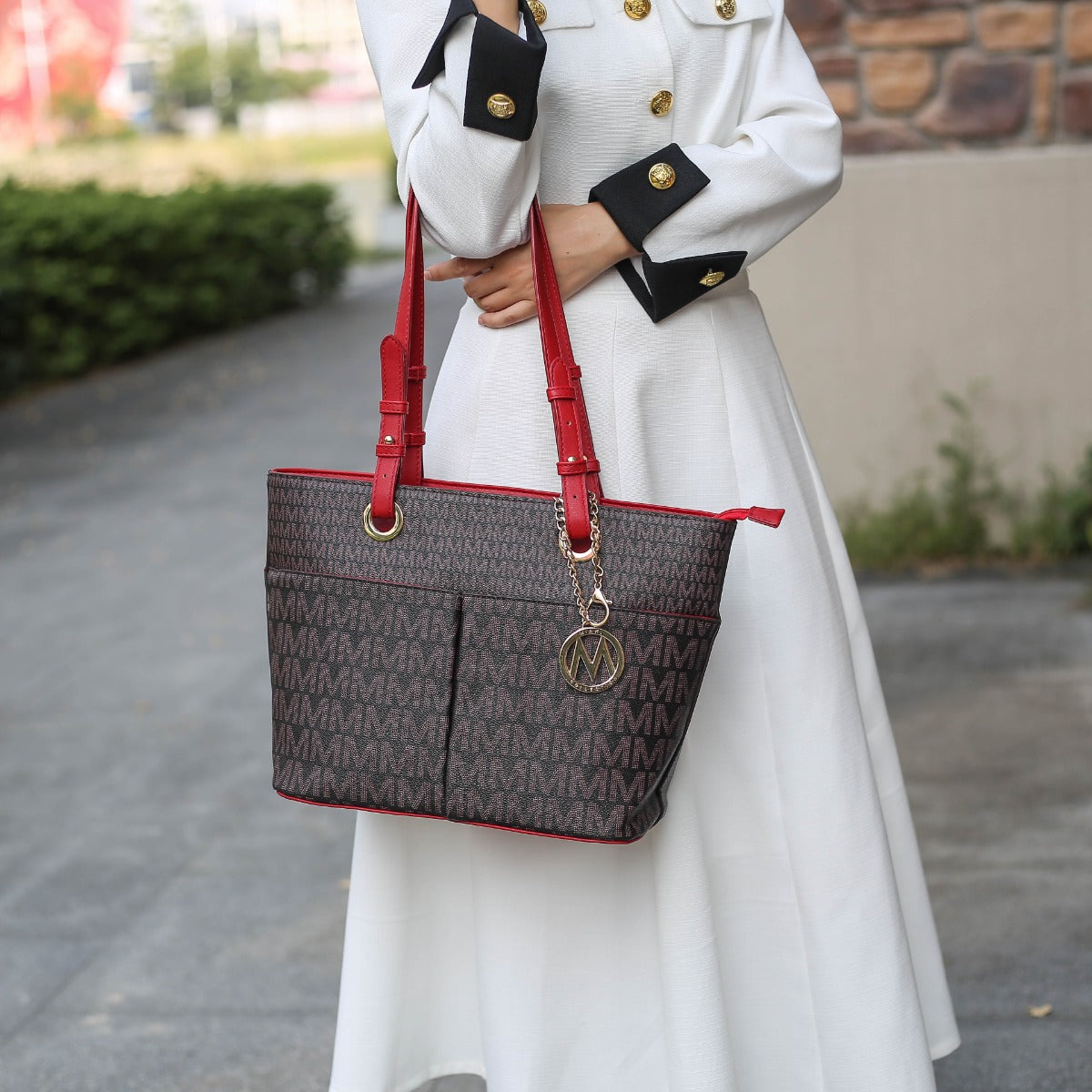  MKF Collection Lori Signature Tote Bag - Brown - Bonton