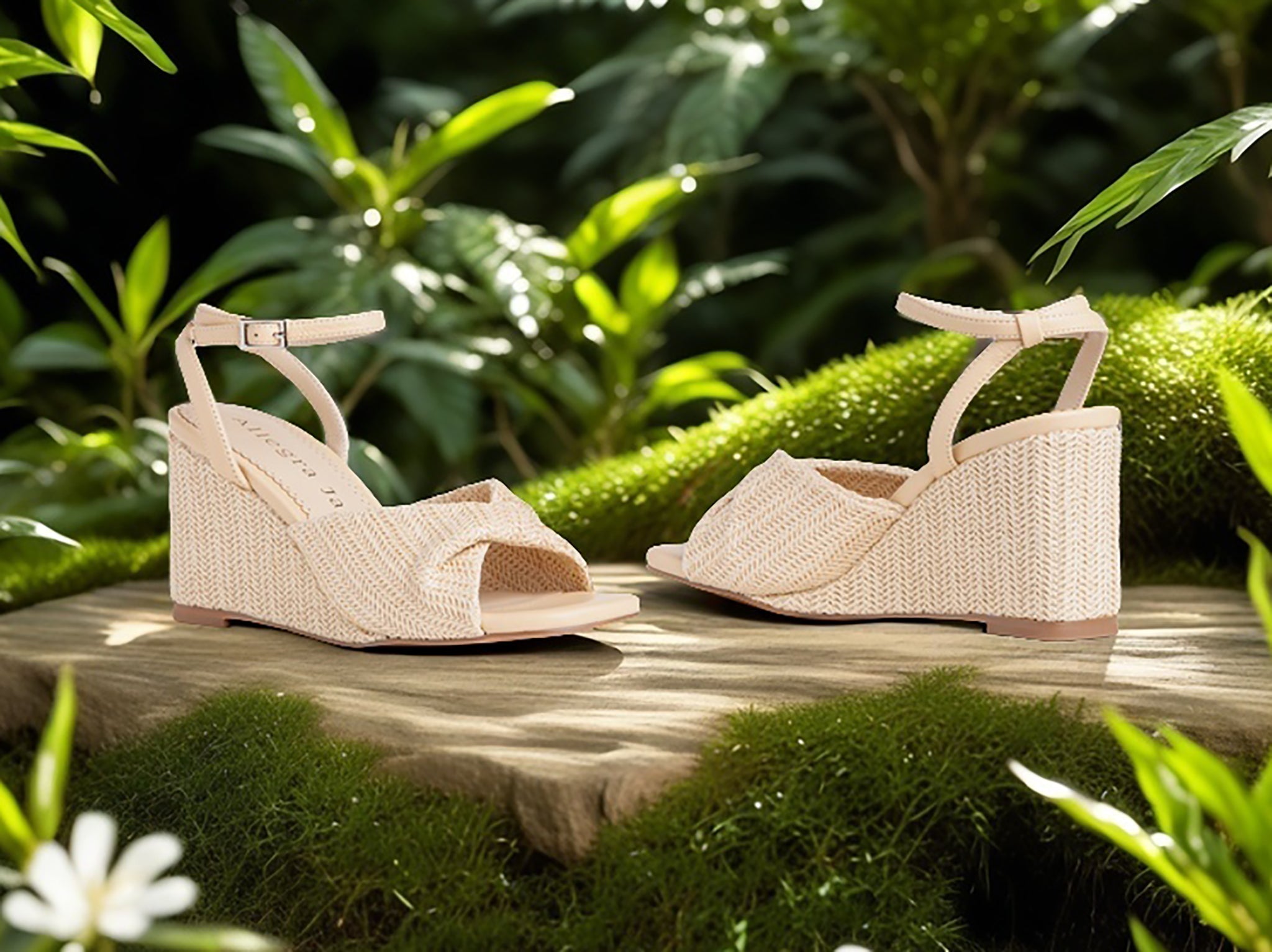  Allegra James Mona Wedge Sandal - 6 - Bonton