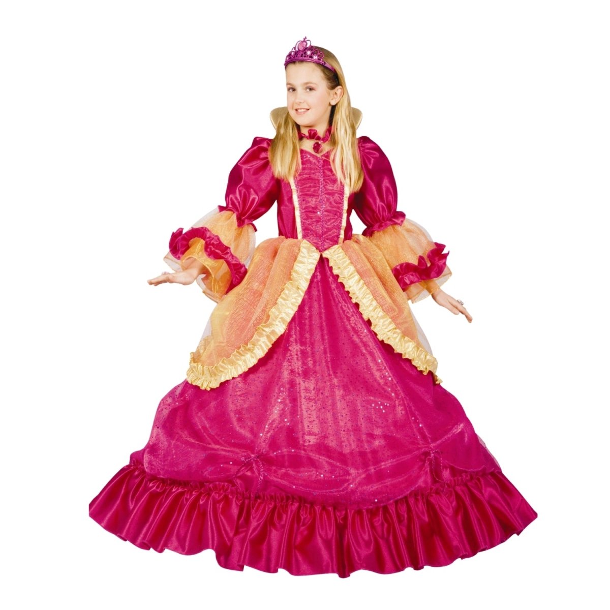  Dress Up America Pink Princess Costume - Kids by Dress Up America - Large (12-14) - Bonton