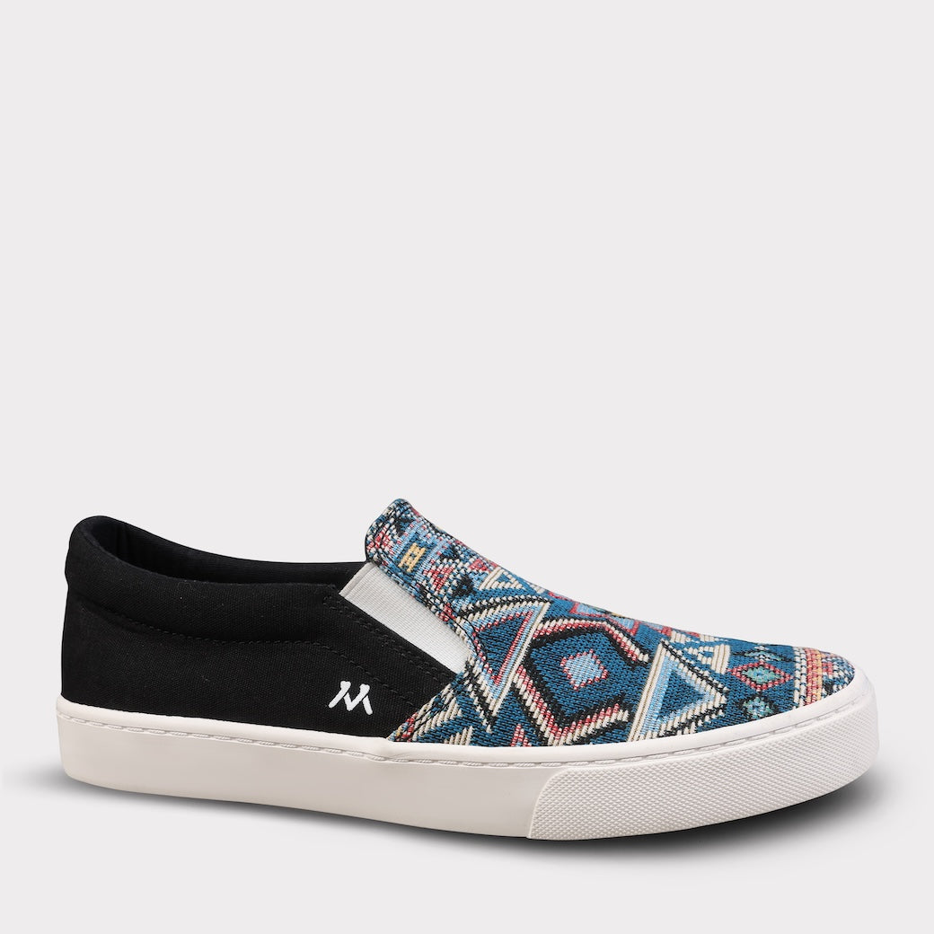  Mykos Piper Women's Slip-on Shoe - Black/Multi - Bonton