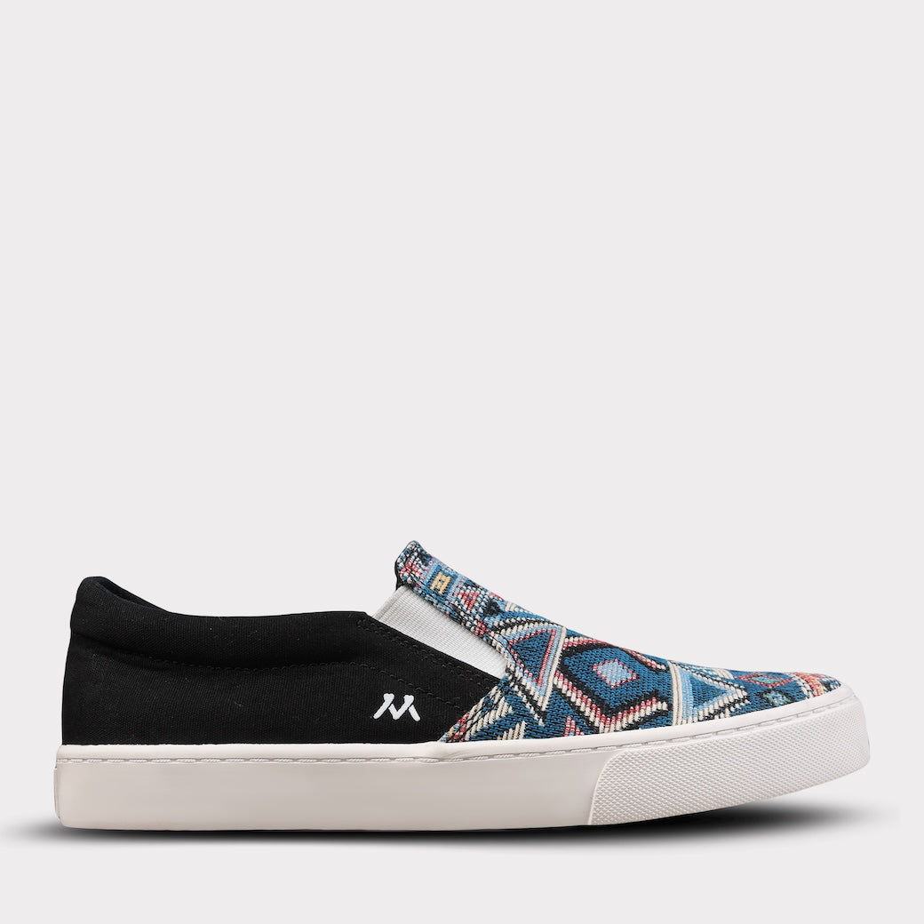  Mykos Piper Women's Slip-on Shoe - Black/Multi - Bonton
