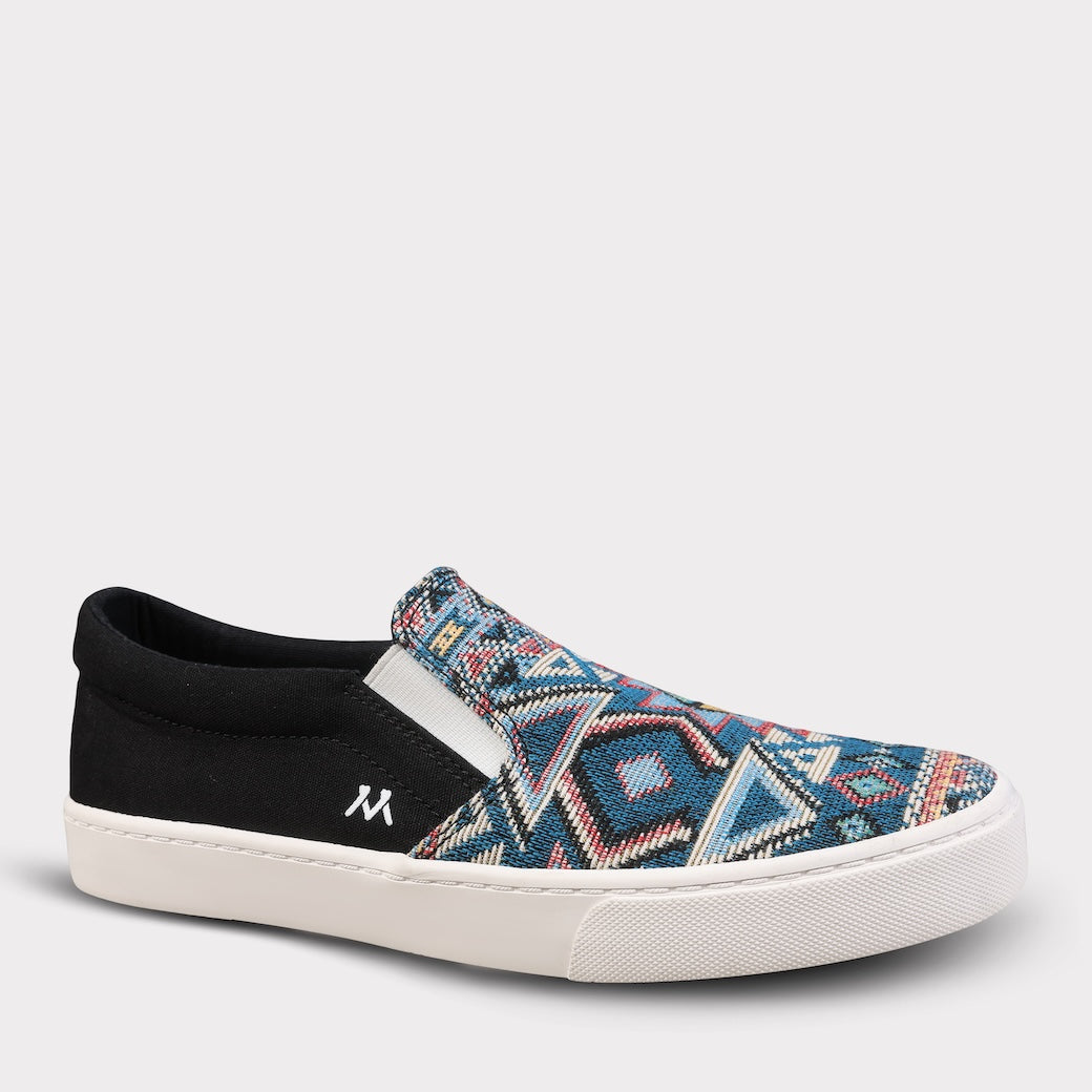  Mykos Piper Women's Slip-on Shoe - Black/Multi - Bonton