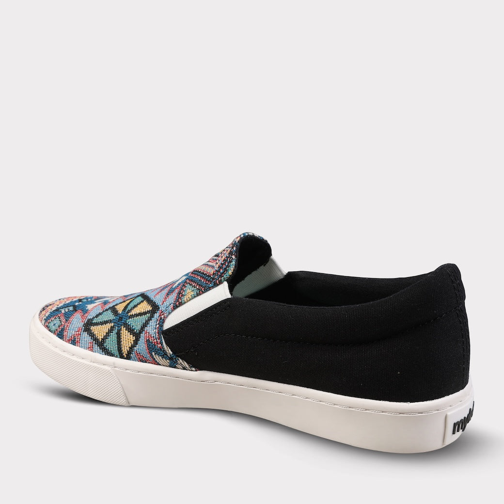  Mykos Piper Women's Slip-on Shoe - Black/Multi - Bonton