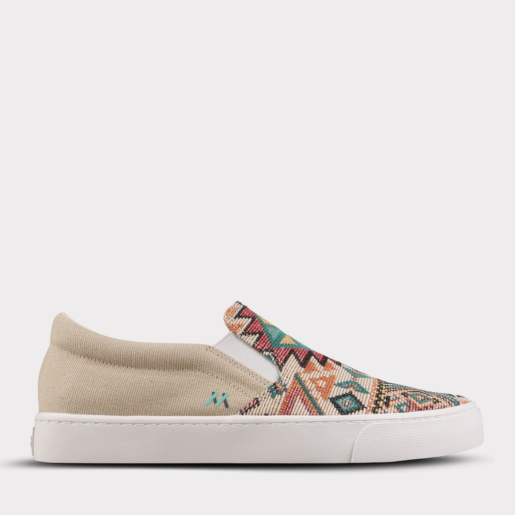  Mykos Piper Women's Slip-on Shoe - Black/Multi - Bonton