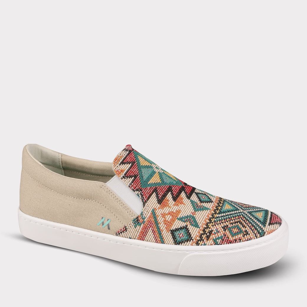  Mykos Piper Women's Slip-on Shoe - Black/Multi - Bonton