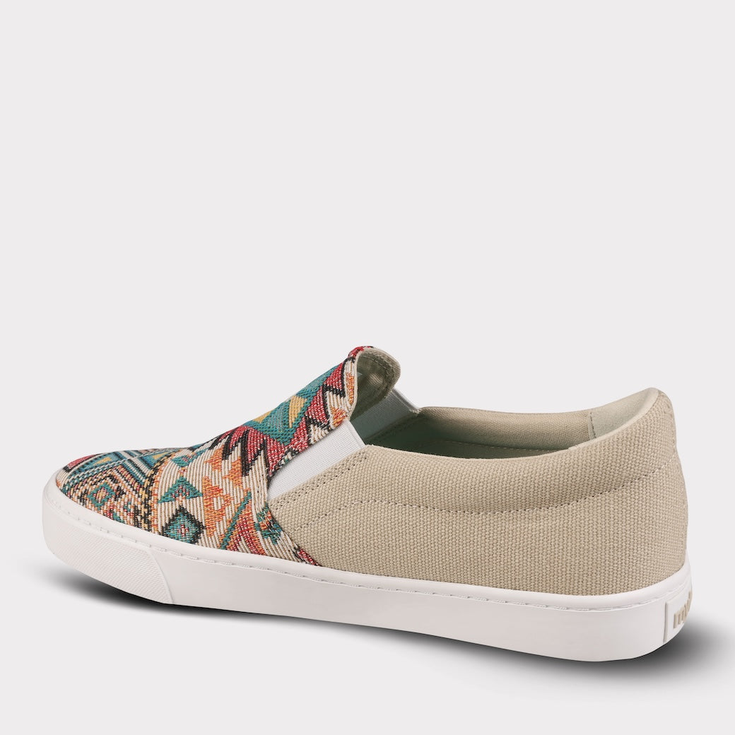  Mykos Piper Women's Slip-on Shoe - Black/Multi - Bonton