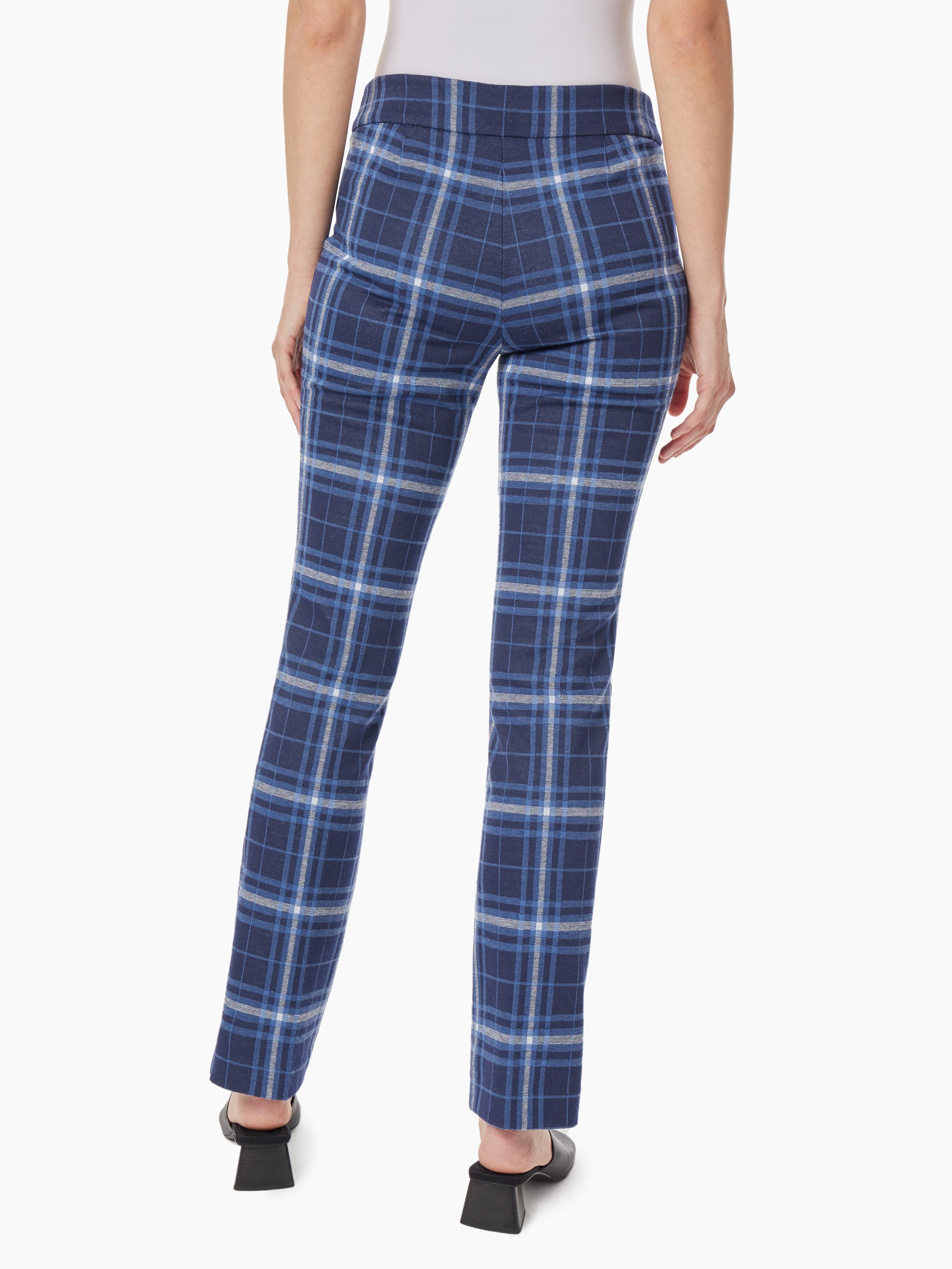  Jones New York Faux Leather Pull-On Bootleg Pant - Collection Navy Combo - Bonton