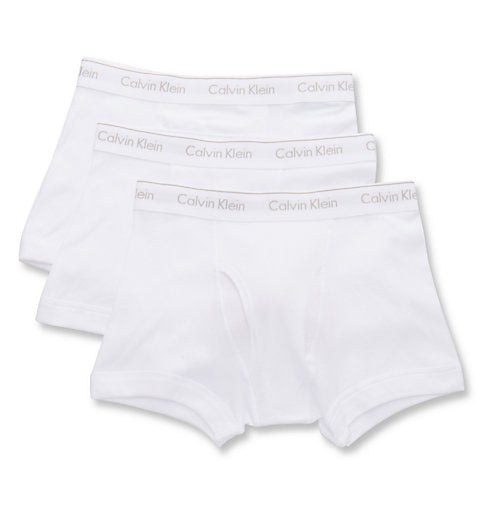  Calvin Klein Cotton Classics Trunk 3 Pack - White - Bonton