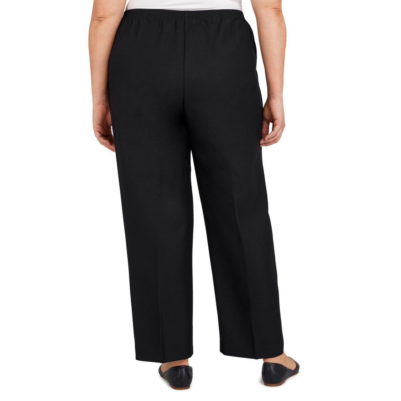  Alfred Dunner Plus Proportioned Short Pant - Black - Bonton