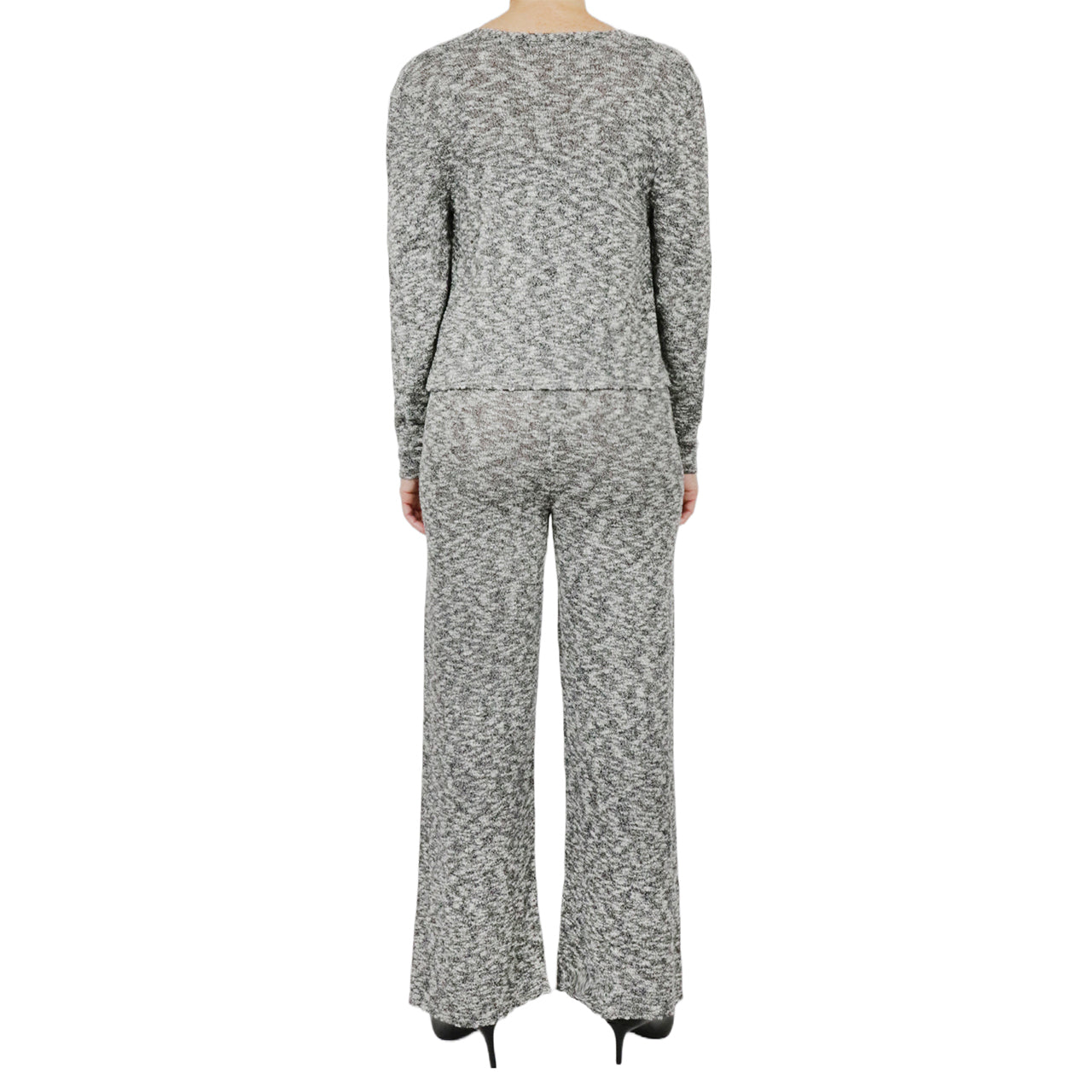  Cream & Rouge Space Dye Knit Pants - Grey - Bonton