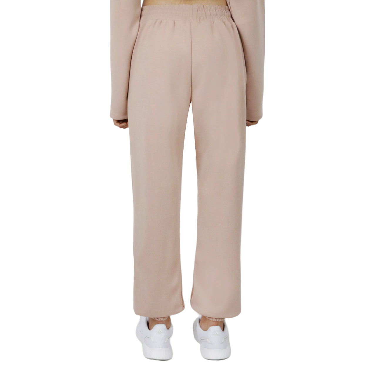  Cream & Rouge Drawstring Joggers - Beige - Bonton