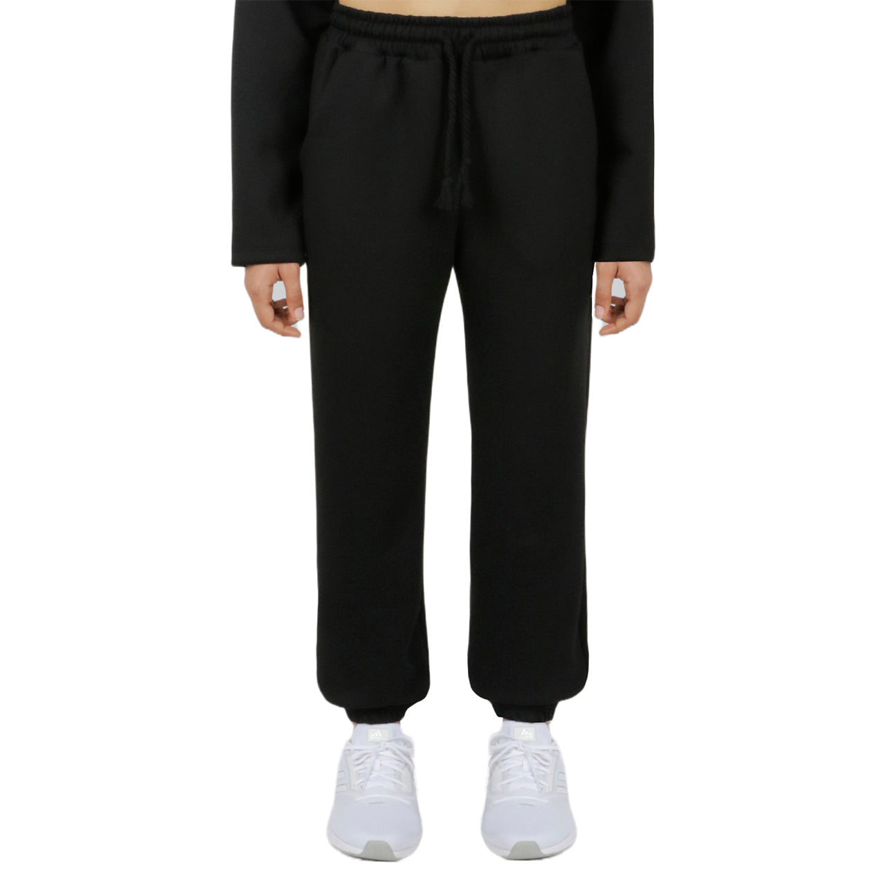  Cream & Rouge Drawstring Joggers - Beige - Bonton