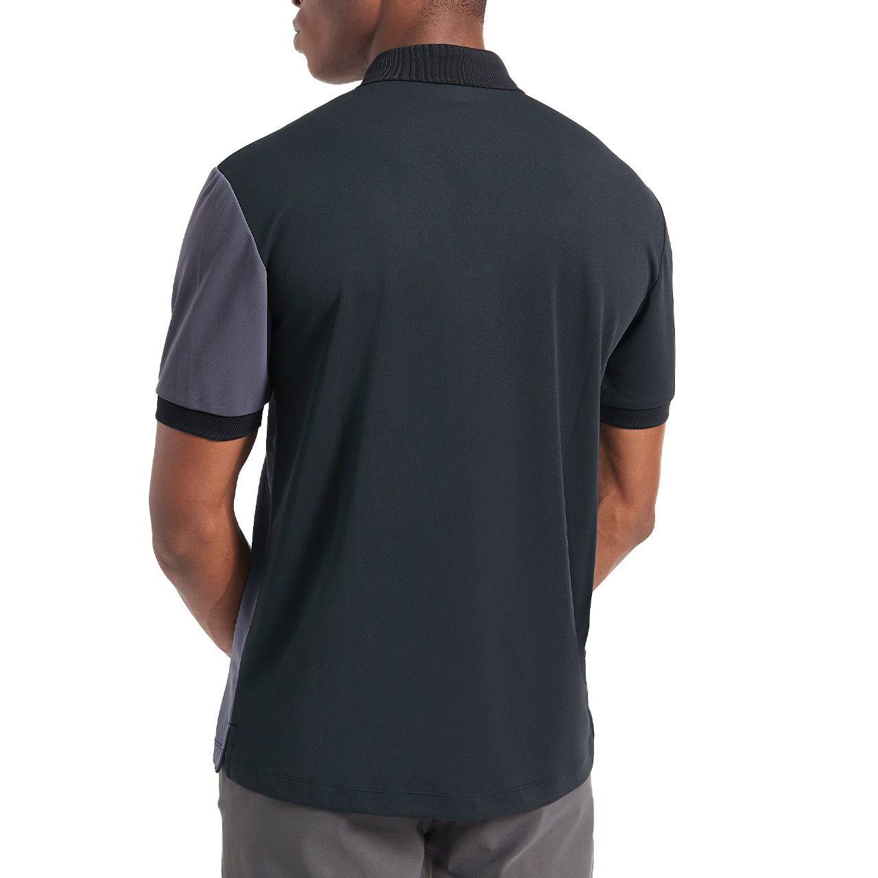  Ben Sherman Pique Color Short Sleeve Blocked Polo - Burgundy - Bonton