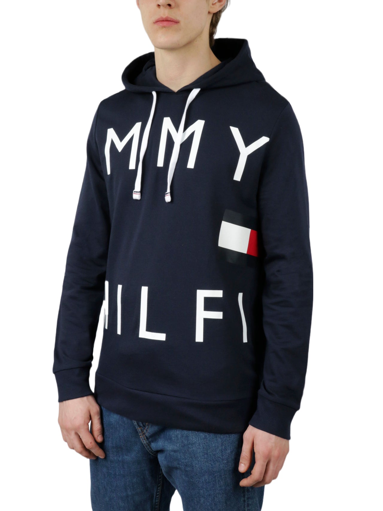 Tommy Hilfiger Long Sleeves French Terry Hoodie - Grey Heather - Bonton
