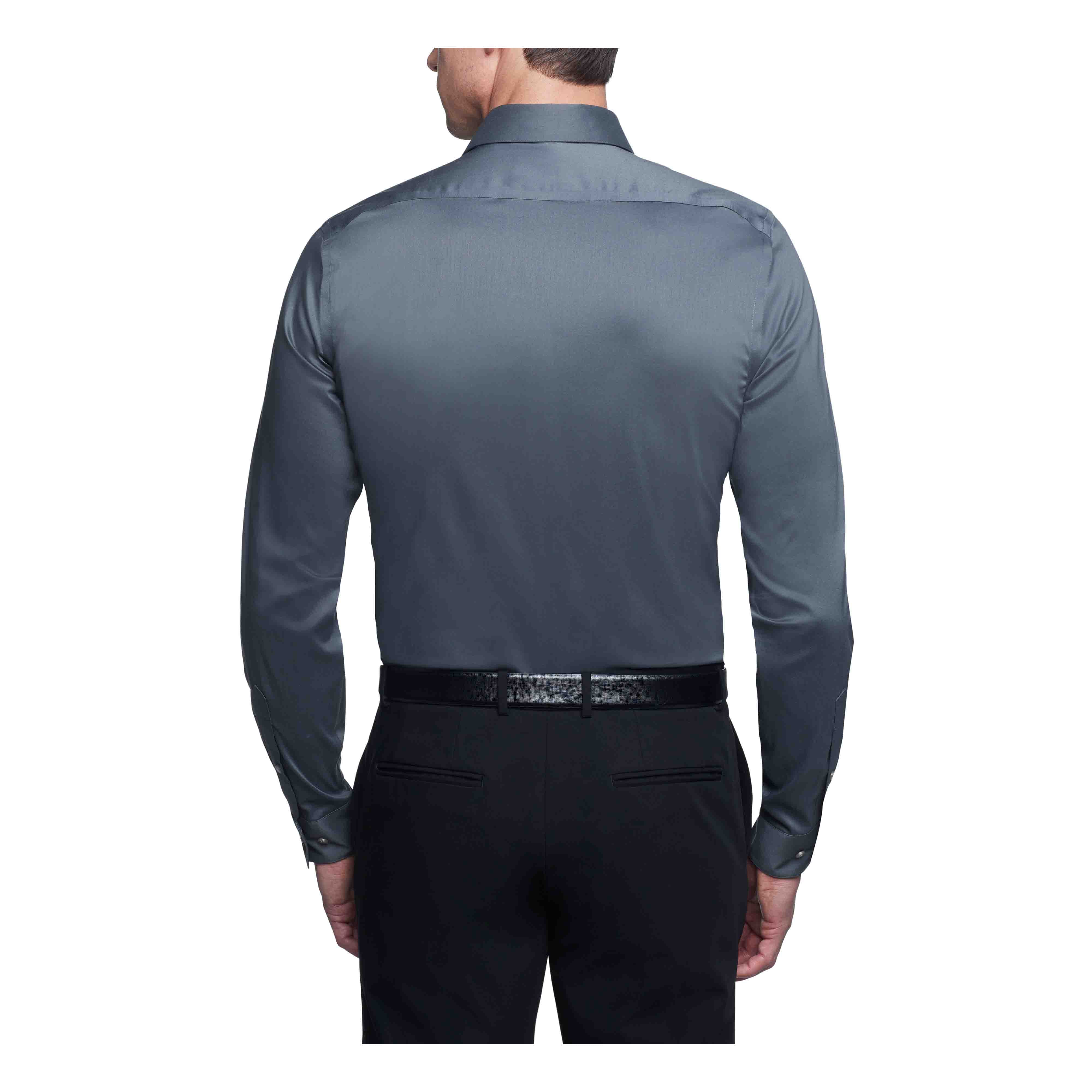  Van Heusen Van Heusen Regular Fit Ultra Wrinkle Free Stretch FLEX Solid - Black - Bonton