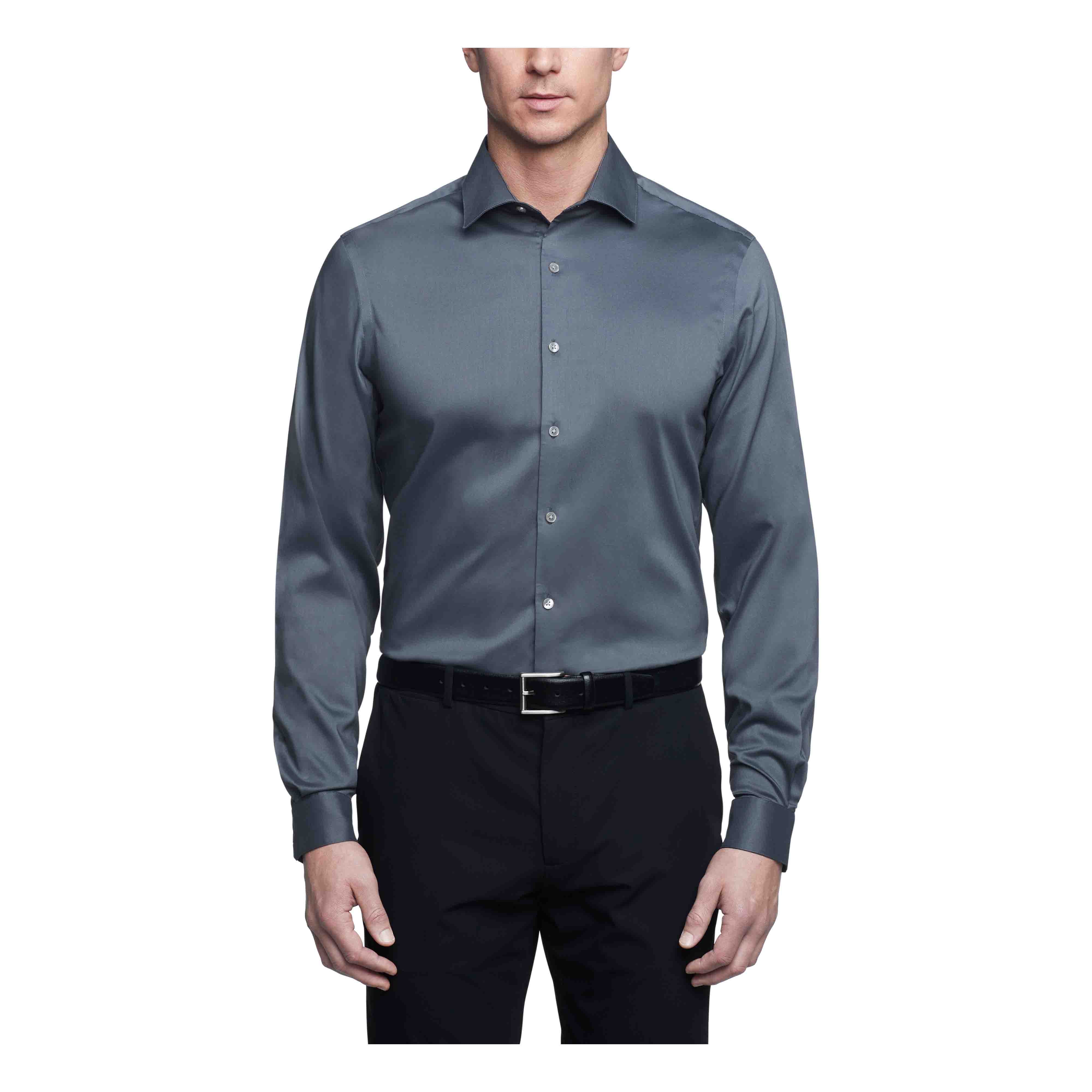  Van Heusen Van Heusen Regular Fit Ultra Wrinkle Free Stretch FLEX Solid - Black - Bonton