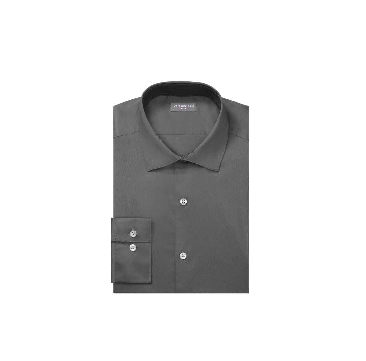  Van Heusen Van Heusen Regular Fit Ultra Wrinkle Free Stretch FLEX Solid - Black - Bonton