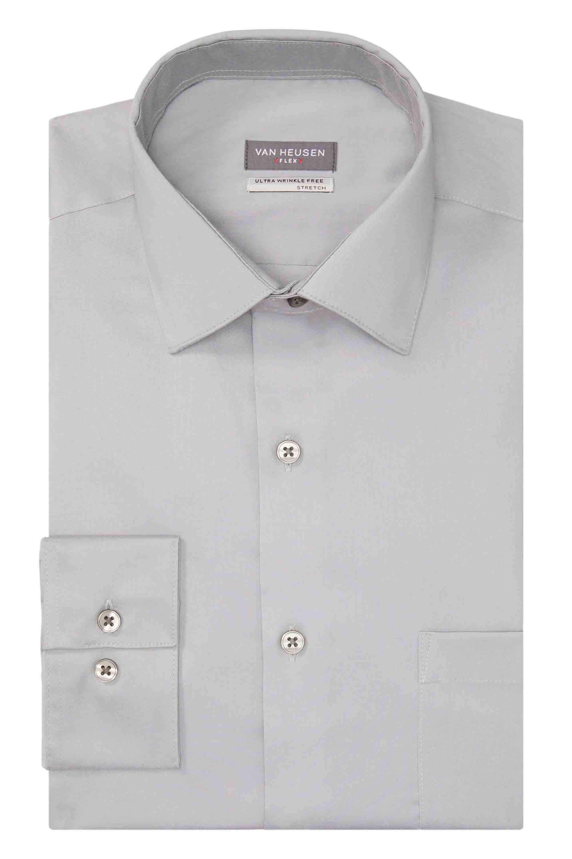  Van Heusen Van Heusen Regular Fit Ultra Wrinkle Free Stretch FLEX Solid - Black - Bonton