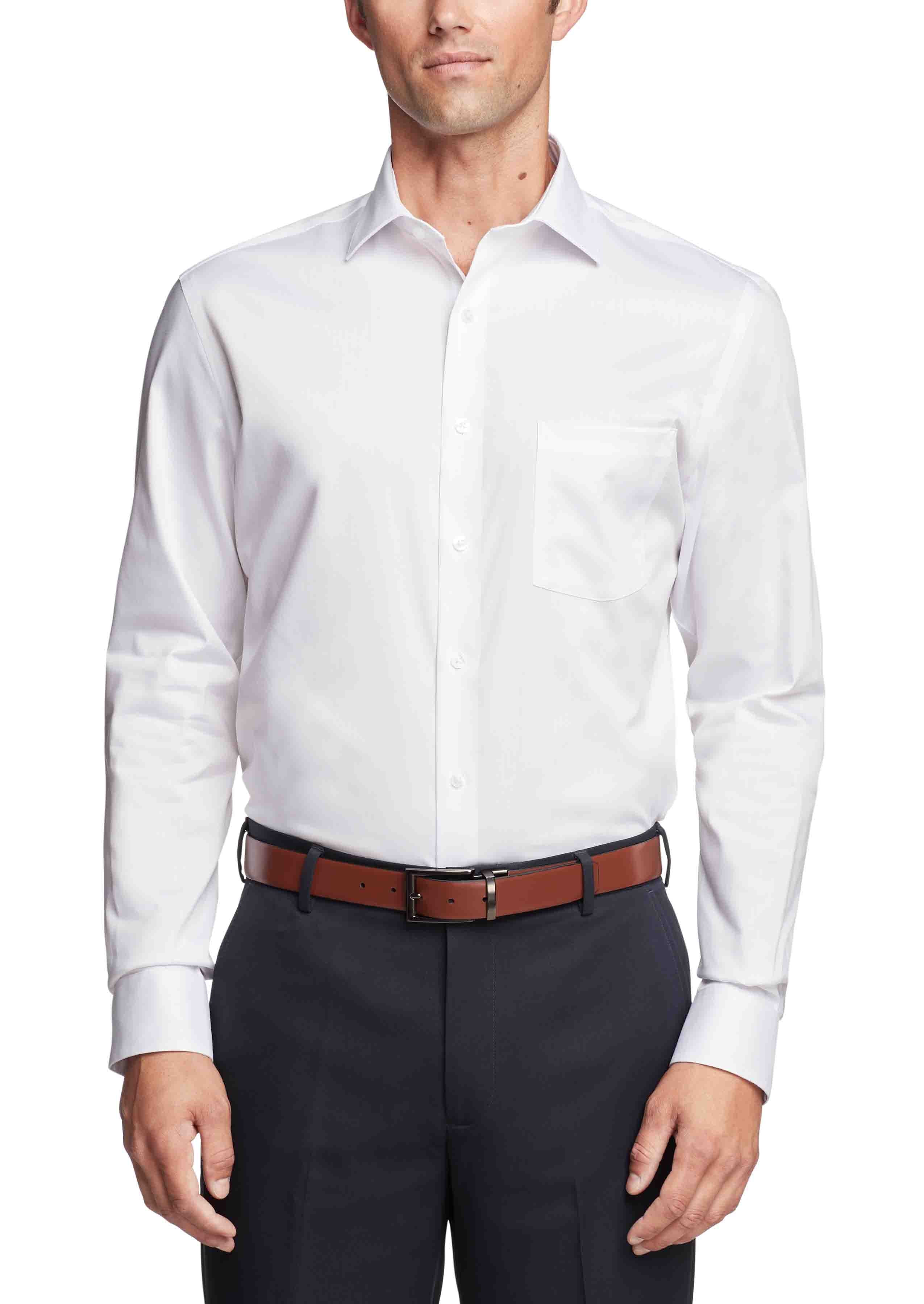  Van Heusen Van Heusen Regular Fit Ultra Wrinkle Free Stretch FLEX Solid - Black - Bonton