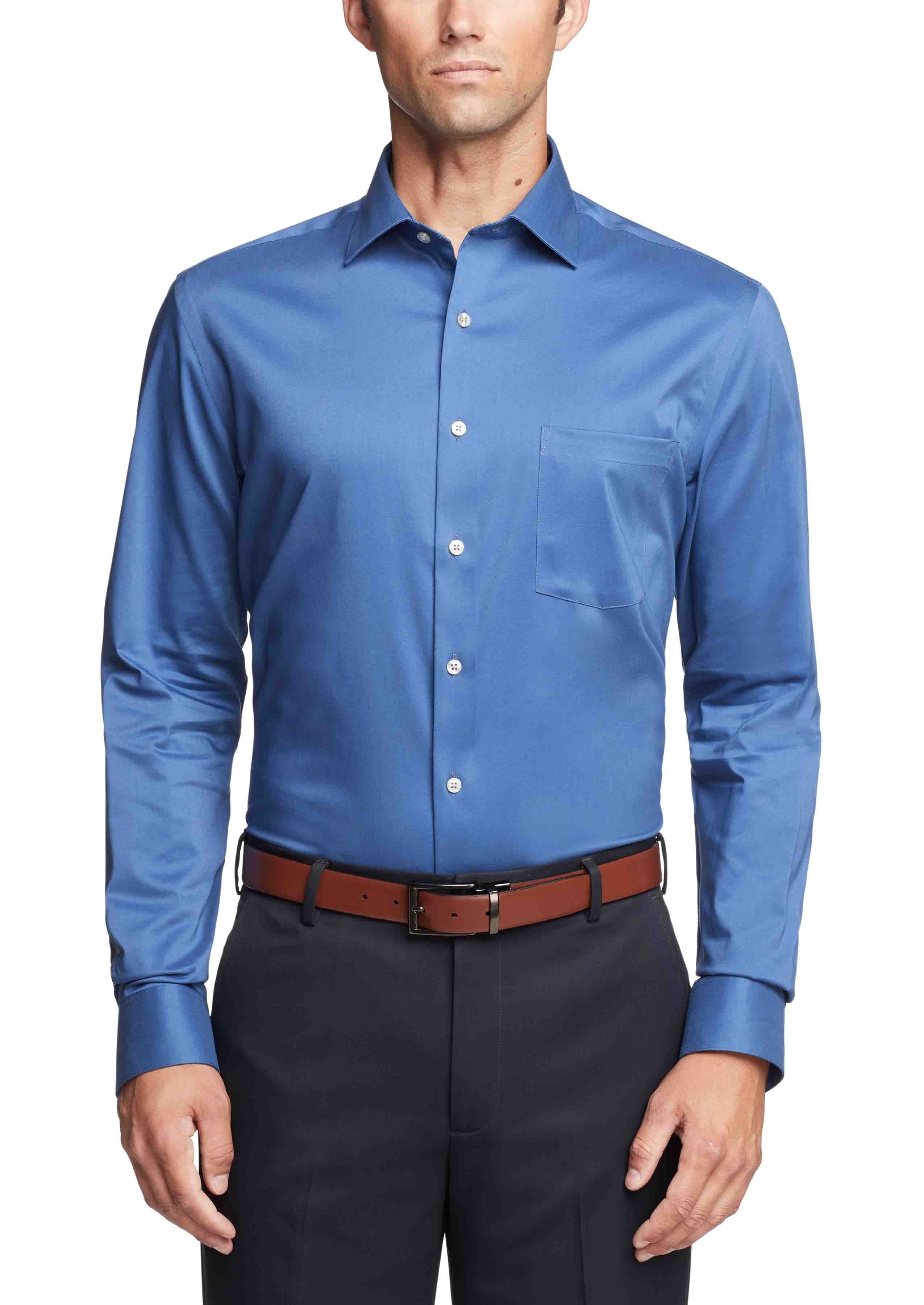  Van Heusen Van Heusen Regular Fit Ultra Wrinkle Free Stretch FLEX Solid - Black - Bonton