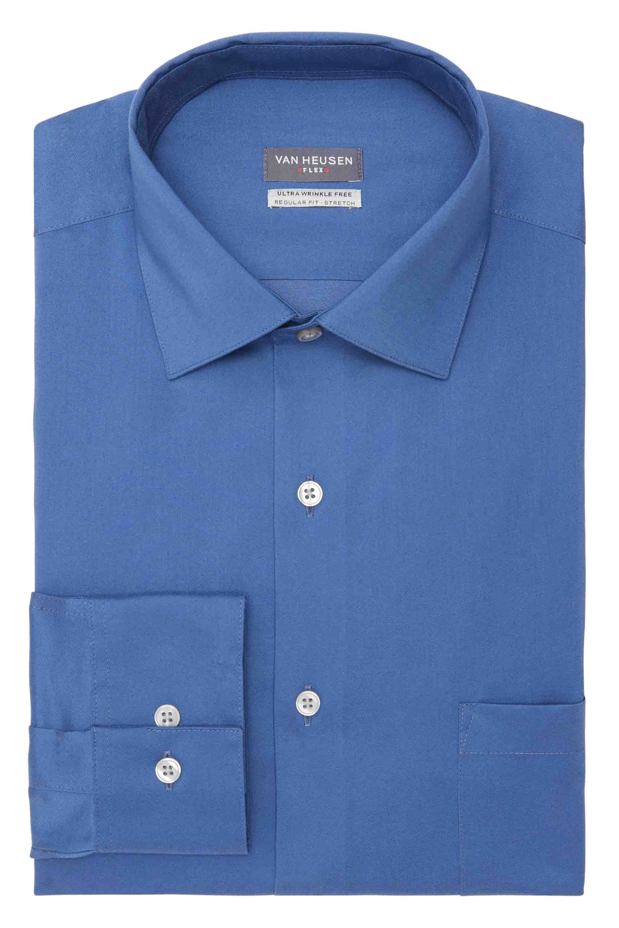  Van Heusen Van Heusen Regular Fit Ultra Wrinkle Free Stretch FLEX Solid - Black - Bonton