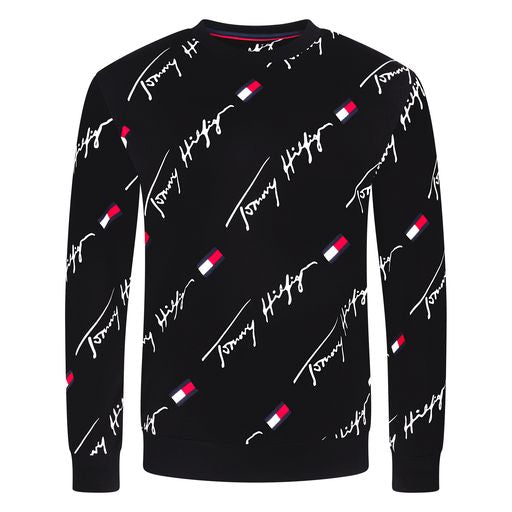  Tommy Hilfiger Long Sleeves Crew Neck Shirt - Dark Navy - Bonton