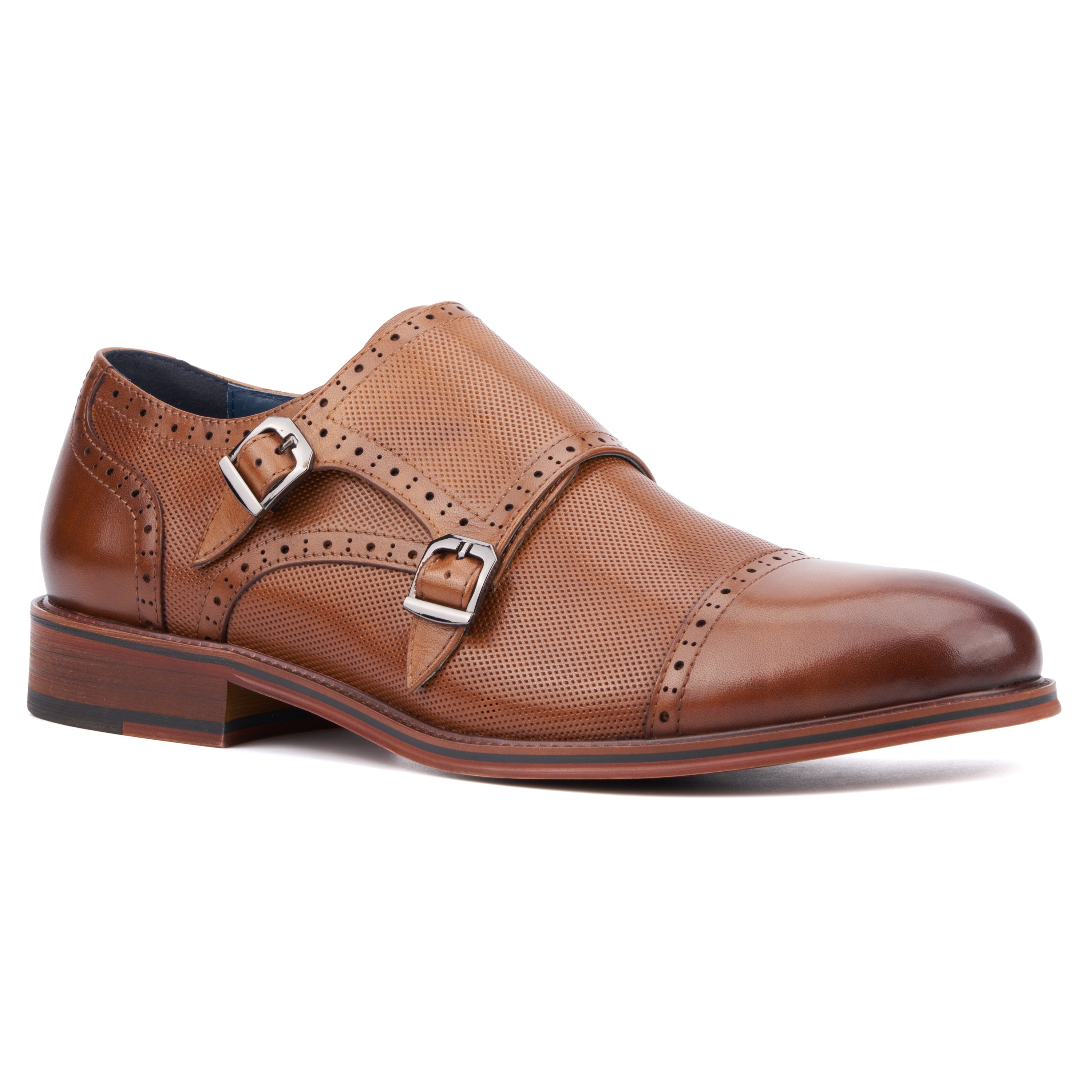  Vintage Foundry Co. Men's Morgan Dress Monk Strap - Tan - Bonton