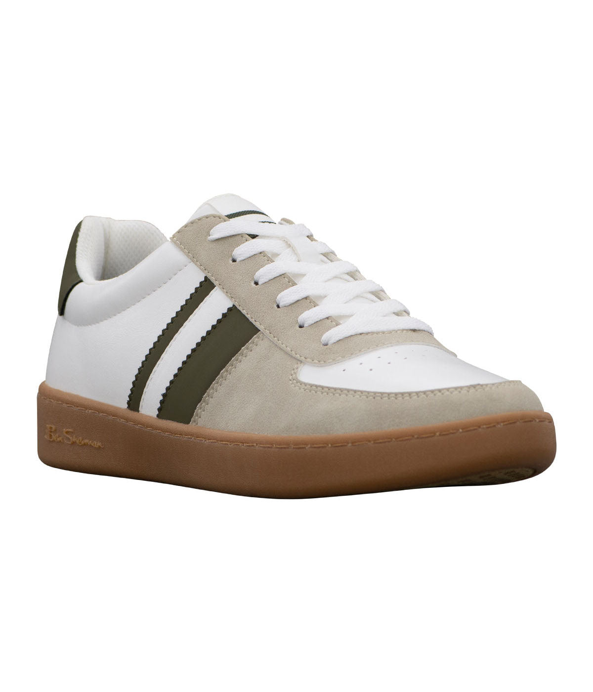  Ben Sherman Hyde Lace Up Sneaker - Olive - Bonton