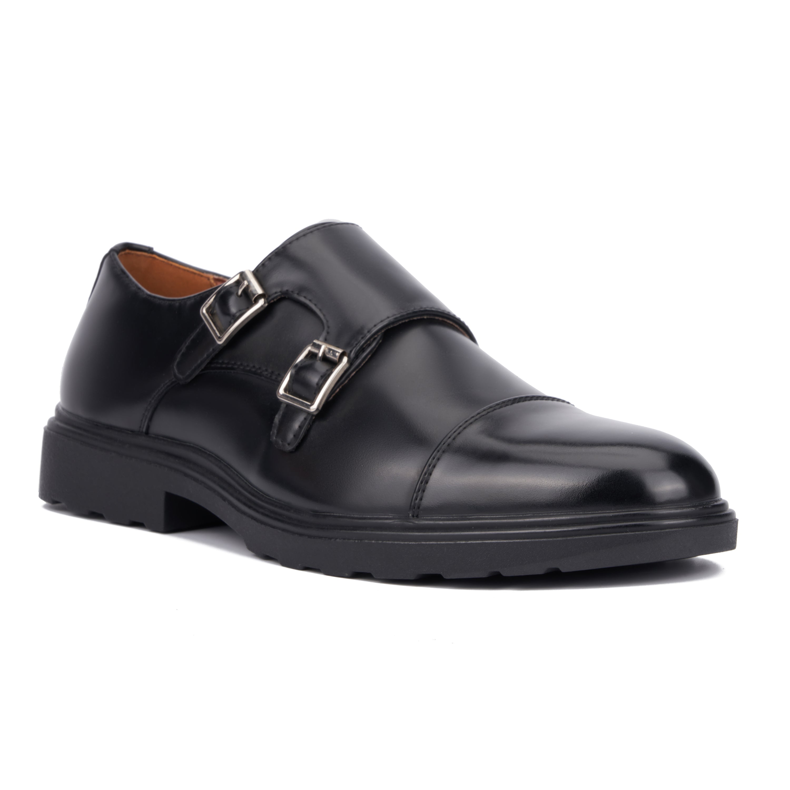  Xray Footwear Men's Gavin Monk Strap Dress Shoe - Black - Bonton
