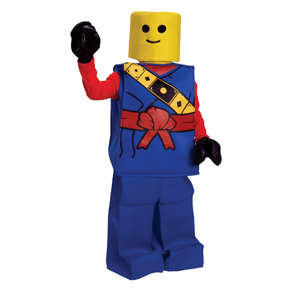  Dress Up America Toy Block Ninja Costume - Blue - Kids by Dress Up America - Large (12-14) - Bonton