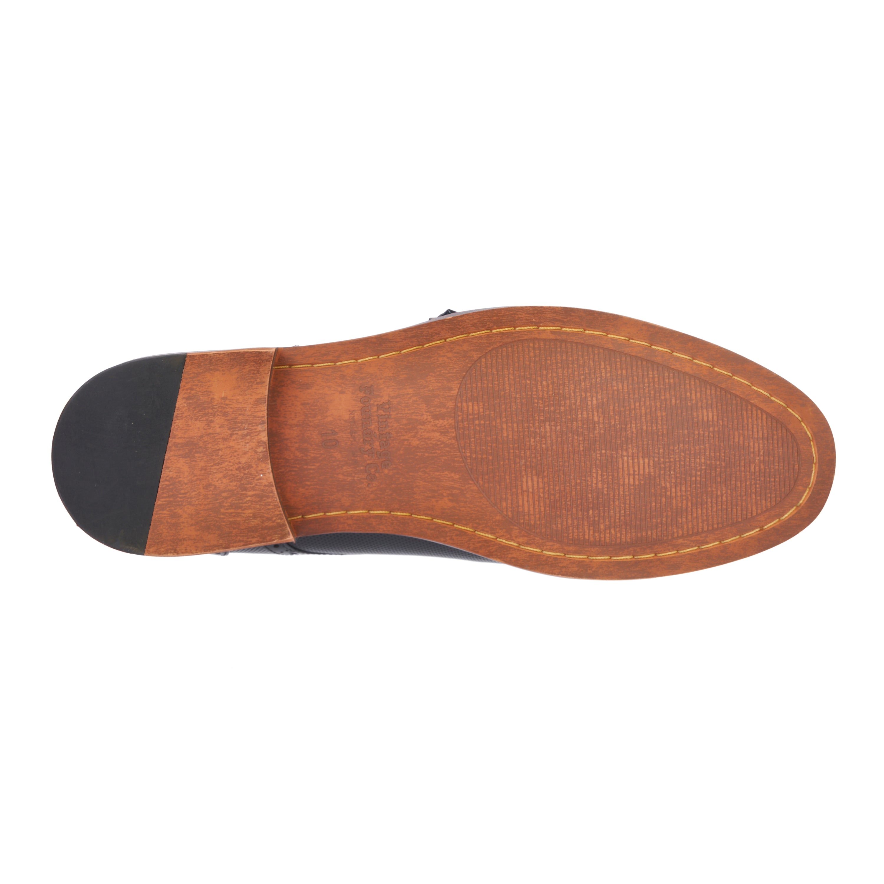  Vintage Foundry Co. Men's Morgan Dress Monk Strap - Tan - Bonton