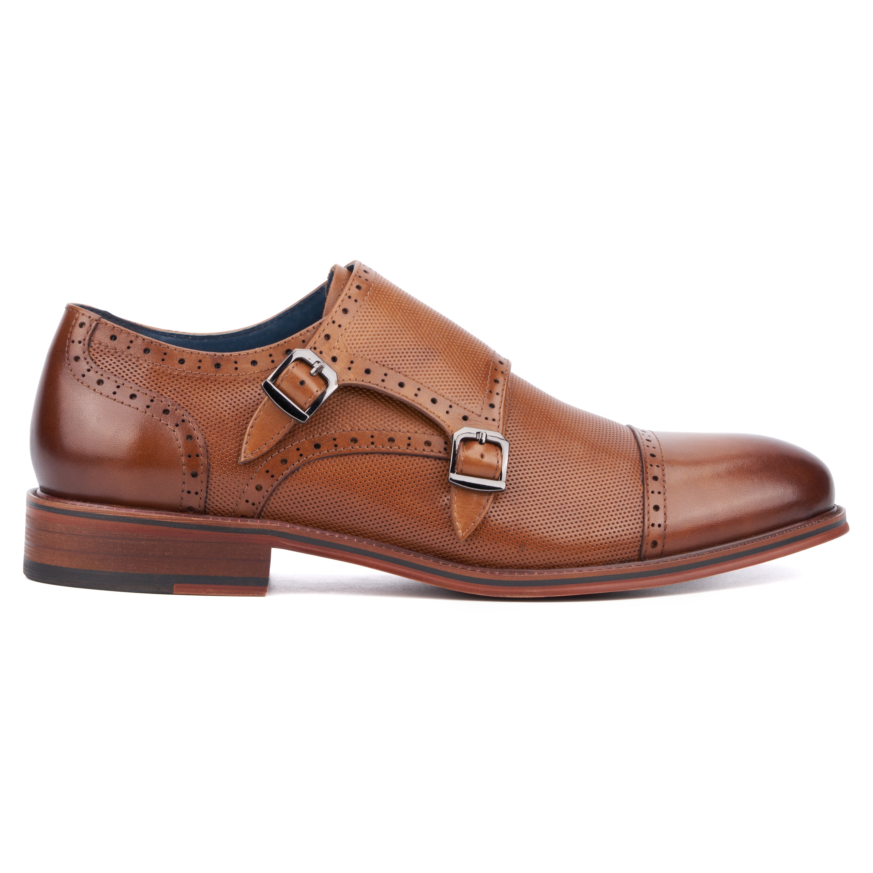  Vintage Foundry Co. Men's Morgan Dress Monk Strap - Tan - Bonton