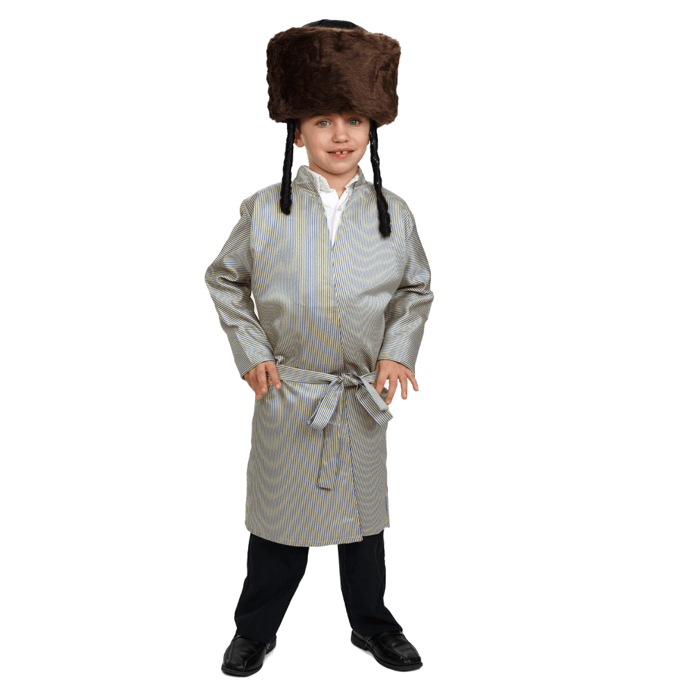  Dress Up America Yerushalmi Chasidic Bekitcha Rabbi Coat - Kids by Dress Up America - Large (12-14) - Bonton